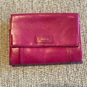 Pink Fossil Wallet